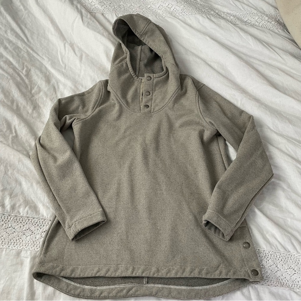 The North Face MEDIUM Women's Knit Stitch Fleece Pullover tan neutral oatmeal